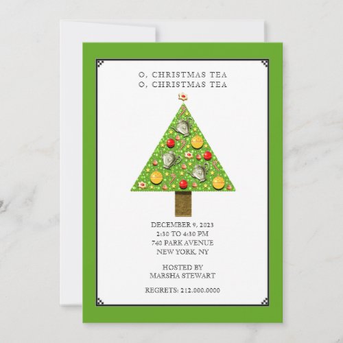 Christmas Tea invitations