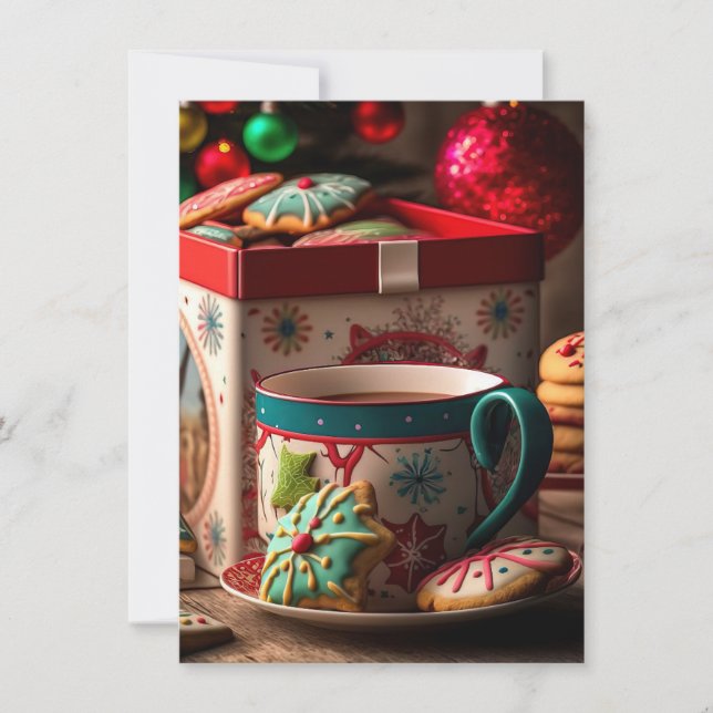 Christmas Tea Party at Grandma's House Invitation (Front)