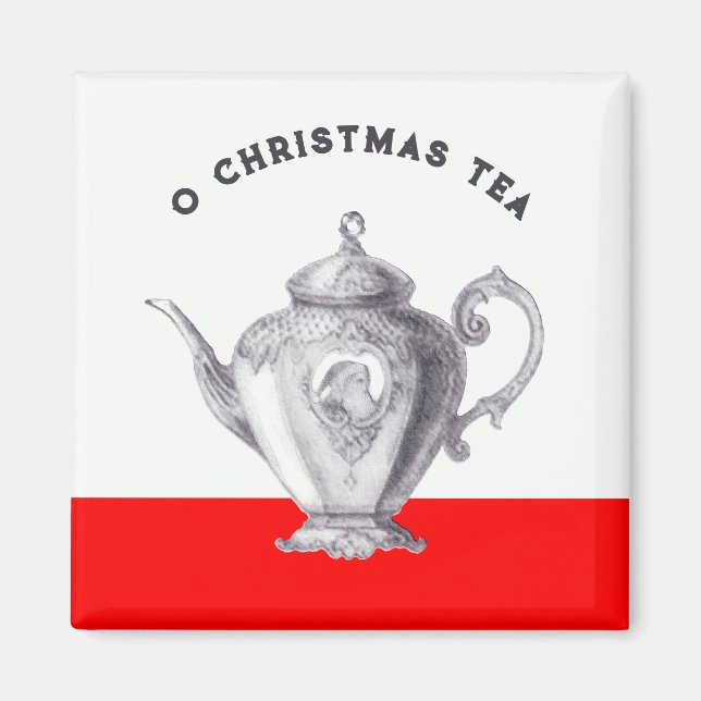 Christmas Tea Party Favors Magnet (Front)