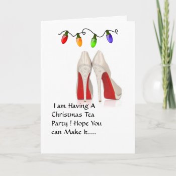 Christmas Tea Party Invitation by SharCanMakeit at Zazzle