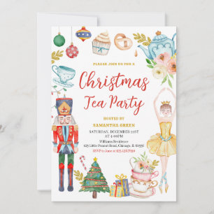 Christmas Tea Party Invitation
