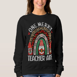 Christmas Teacher Aide  Gnomes Assistant Teacher Sweatshirt