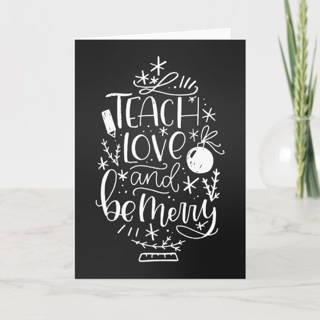 Christmas Teacher Appreciation Greeting Card (Front)
