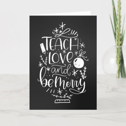 Christmas Teacher Appreciation Greeting Card