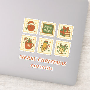 Christmas Teacher Collage Stickers