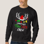 Christmas Teacher Crew Buffalo Plaid  Xmas School Sweatshirt