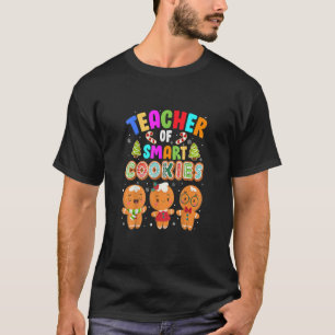 Christmas Teacher Cute Gingerbread Cookies Men Wom T-Shirt
