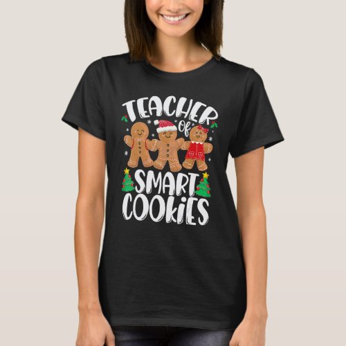 Christmas Teacher Cute Gingerbread Cookies T-Shirt
