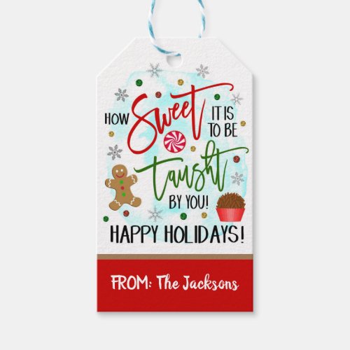 Christmas Teacher Gift Tag