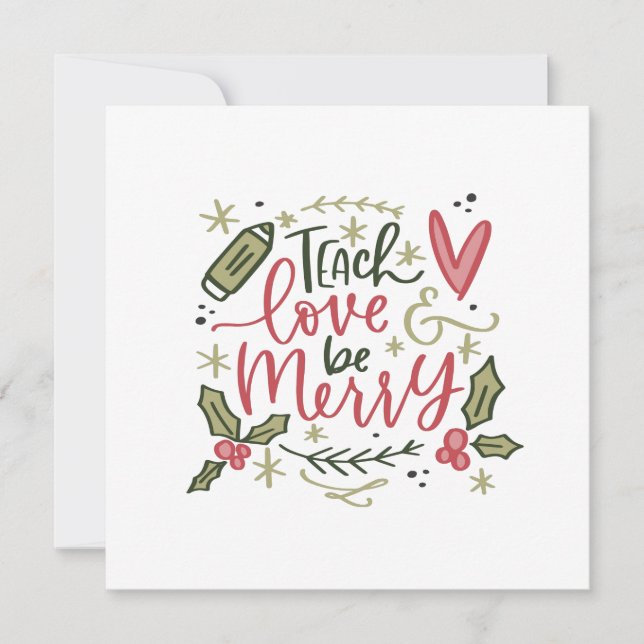 Christmas Teacher Quote (Front)