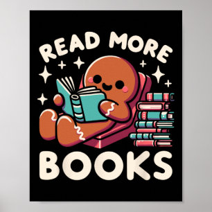Christmas Teacher Read More Books Fun Women  Poster