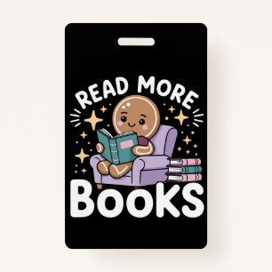 Christmas Teacher Read More Books Funny Badge