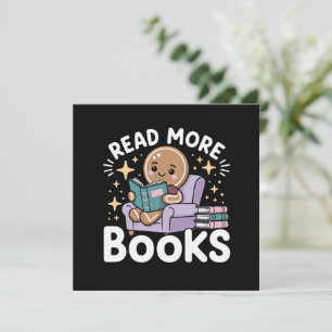 Christmas Teacher Read More Books Funny  Invitation