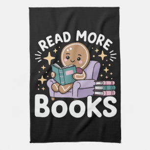 Christmas Teacher Read More Books Funny  Kitchen Towel