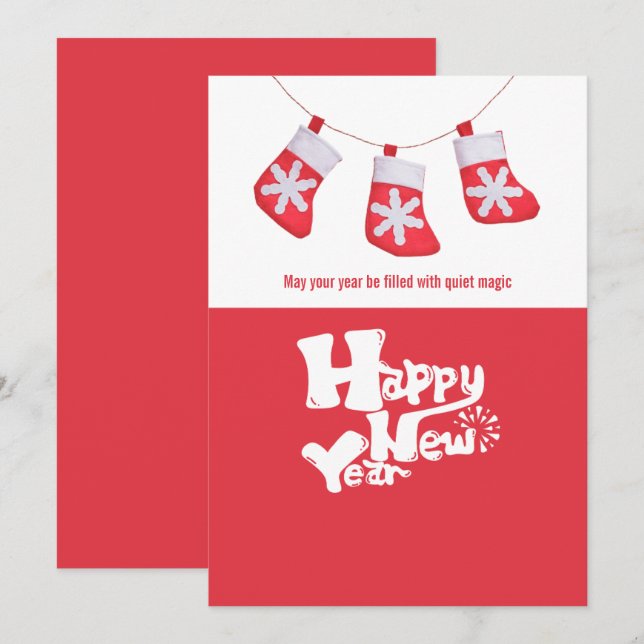 Christmas Teacher Thank You Red Gift card Holder (Front/Back)