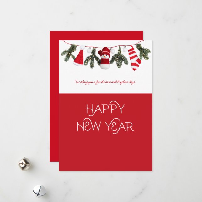 Christmas Teacher Thank You Red Gift card Holder  (Front/Back In Situ)