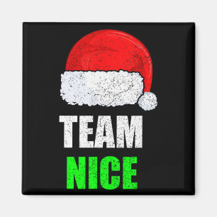 Christmas Team Nice Shirt, Matching Family Pajama, Magnet