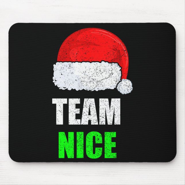 Christmas Team Nice Shirt, Matching Family Pajama, Mouse Pad (Front)