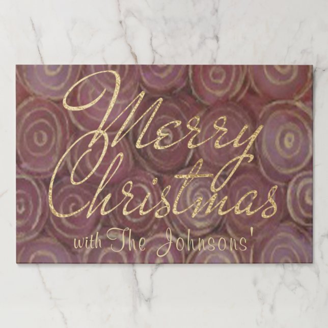 Christmas Tearaway Placemat Pad/Christmas Crimson (Front)