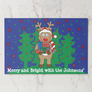 Christmas Tearaway Placemat Pad/Rudoph Presents
