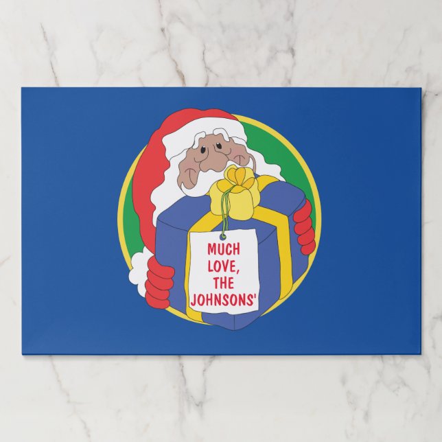 Christmas Tearaway Placemat Pad/Santa Presents (Front)