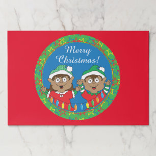 Christmas Tearaway Placemat Pad/Santa's Elves Say