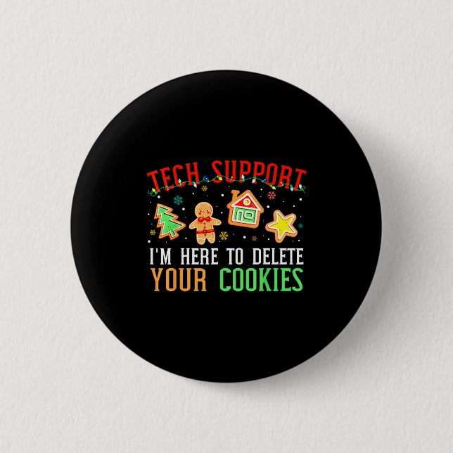 Christmas Tech Suprt Here To Delete Cookies Xmas M Button (Front)