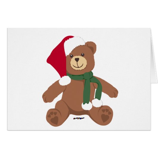 Christmas Teddy Bear (Front Horizontal)