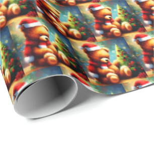 Christmas Teddy Bear 1 Wrapping Paper