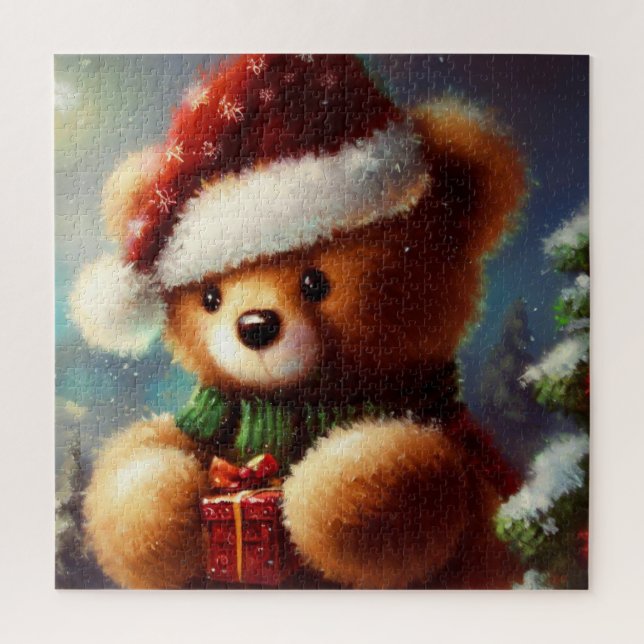 Christmas Teddy Bear (2) Jigsaw Puzzle (Vertical)