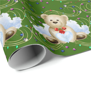 Christmas Teddy Bear 2 Wrapping Paper