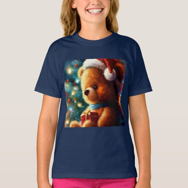Christmas Teddy Bear 3 T-Shirt (Front)