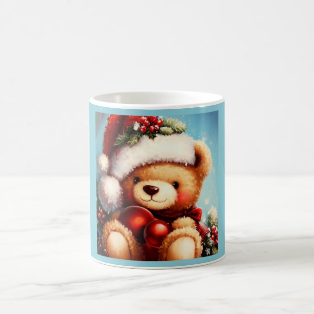 Christmas Teddy Bear 4 Coffee Mug (Center)