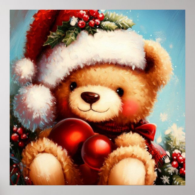 Christmas Teddy Bear 4 Poster (Front)