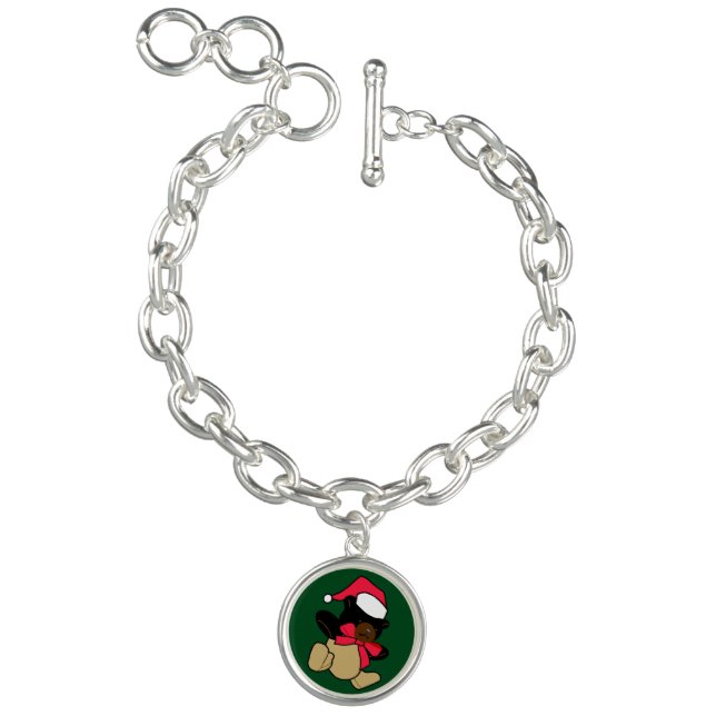 Christmas Teddy Bear Charm Bracelet (Product)