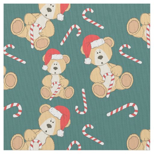 Christmas Teddy Bear Fabric