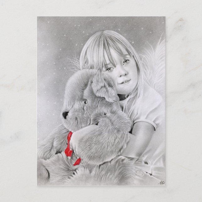 Christmas Teddy Bear Gift Postcard (Front)