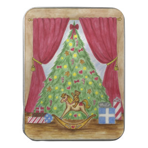Christmas Teddy Bear Puzzle Tin Gift