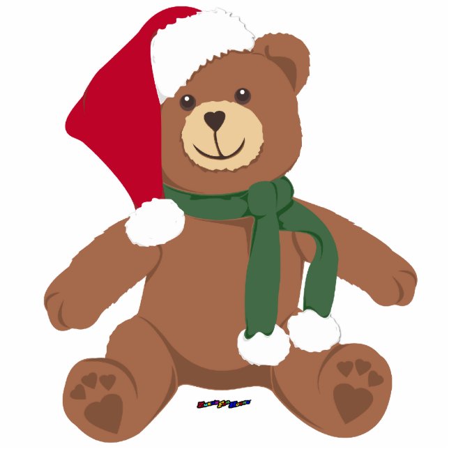 Christmas Teddy Bear Statuette (Front)