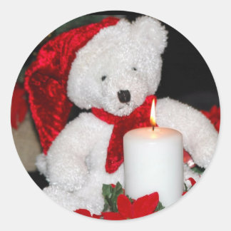 Christmas Teddy Bear Stickers