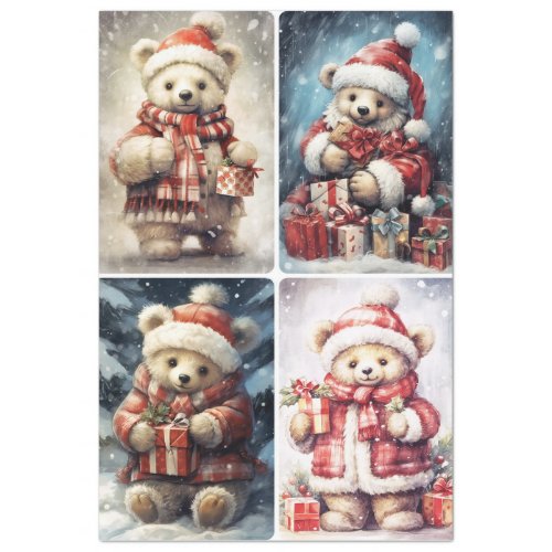 Christmas Teddy Bear  Tissue Paper