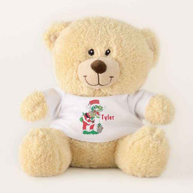 Christmas Teddy Bear TySANTAsaurus Rex 2 (Front)
