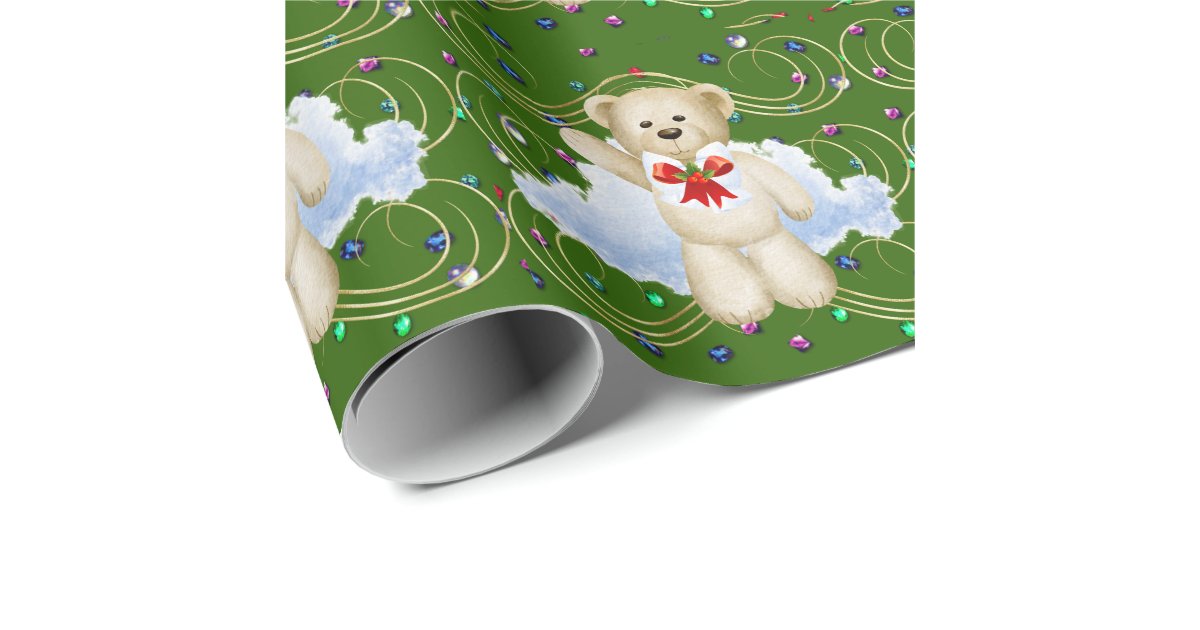 Teddy Bear Christmas Wrapping Paper 