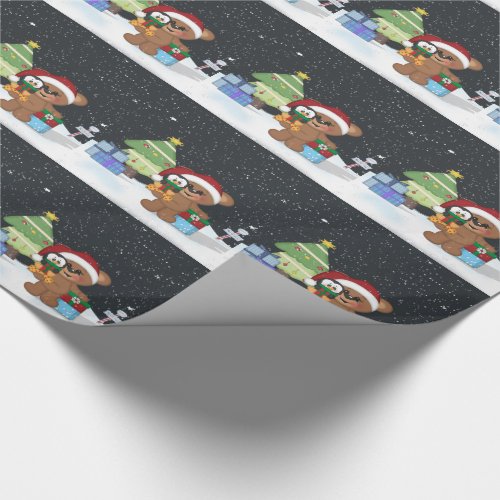 Christmas Teddy Bear Wrapping Paper