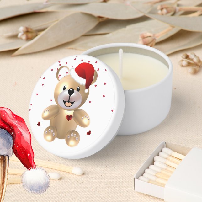 Christmas Teddy Mini Candle Favors (Creator Uploaded)