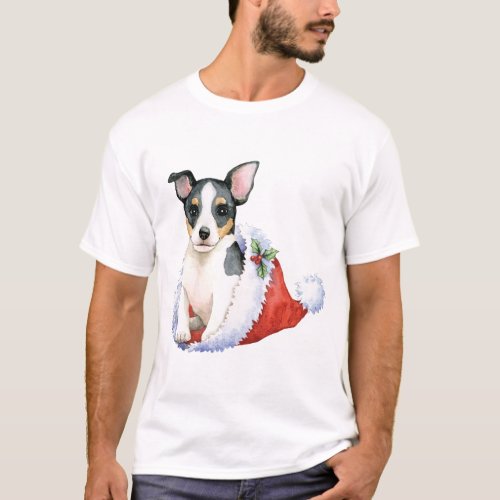 Christmas Teddy Roosevelt Terrier T_Shirt