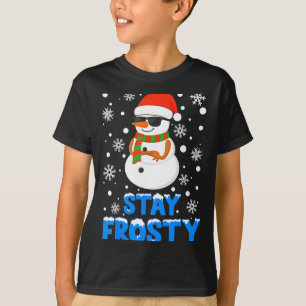 Christmas Tee Funny Frosty Xmas Cool Snowman Women