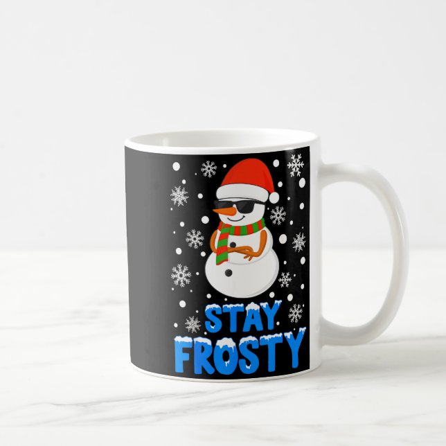 Christmas Tee Funny Frosty Xmas Cool Snowman Women Coffee Mug (Right)