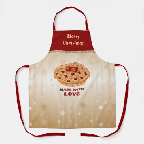 Christmas Template made with love Apron