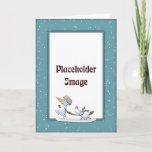 Christmas Template with Snowman